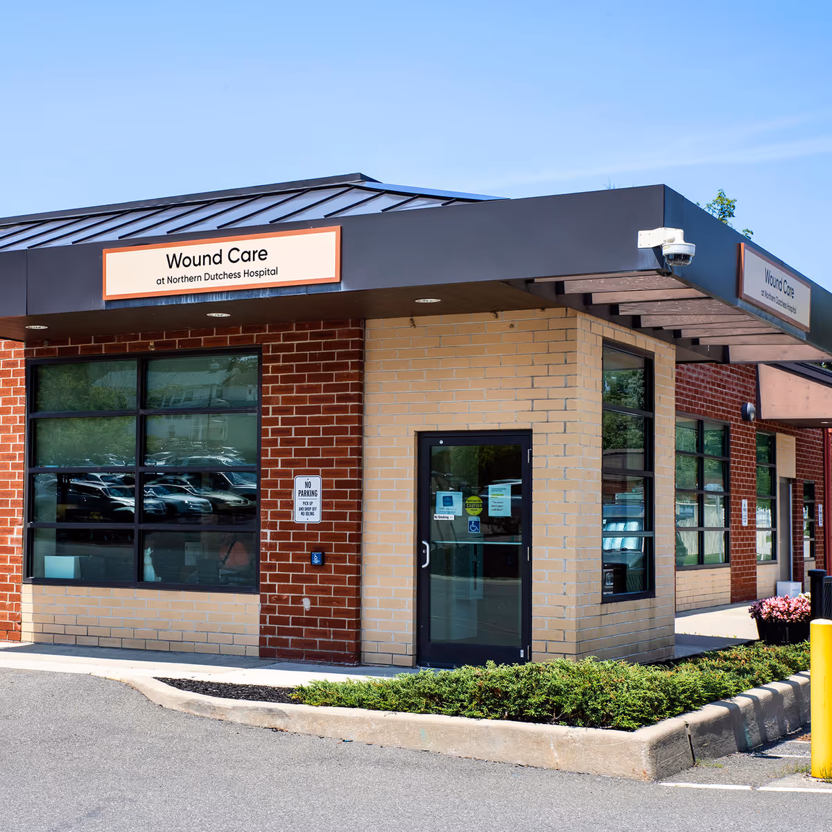 Exterior view of Wound Care clinic at Northern Dutchess Hospital.
