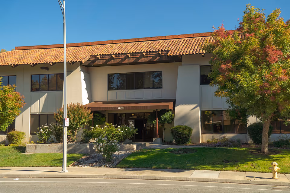 Exterior view of ComForCare Home Care building in Central San Jose with landscaped entrance.