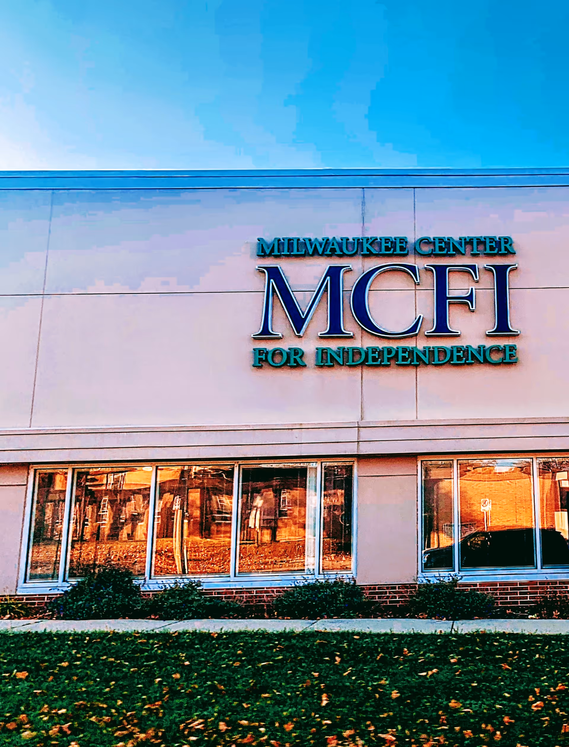 Exterior view of a facility building with MCFI for Independence sign.
