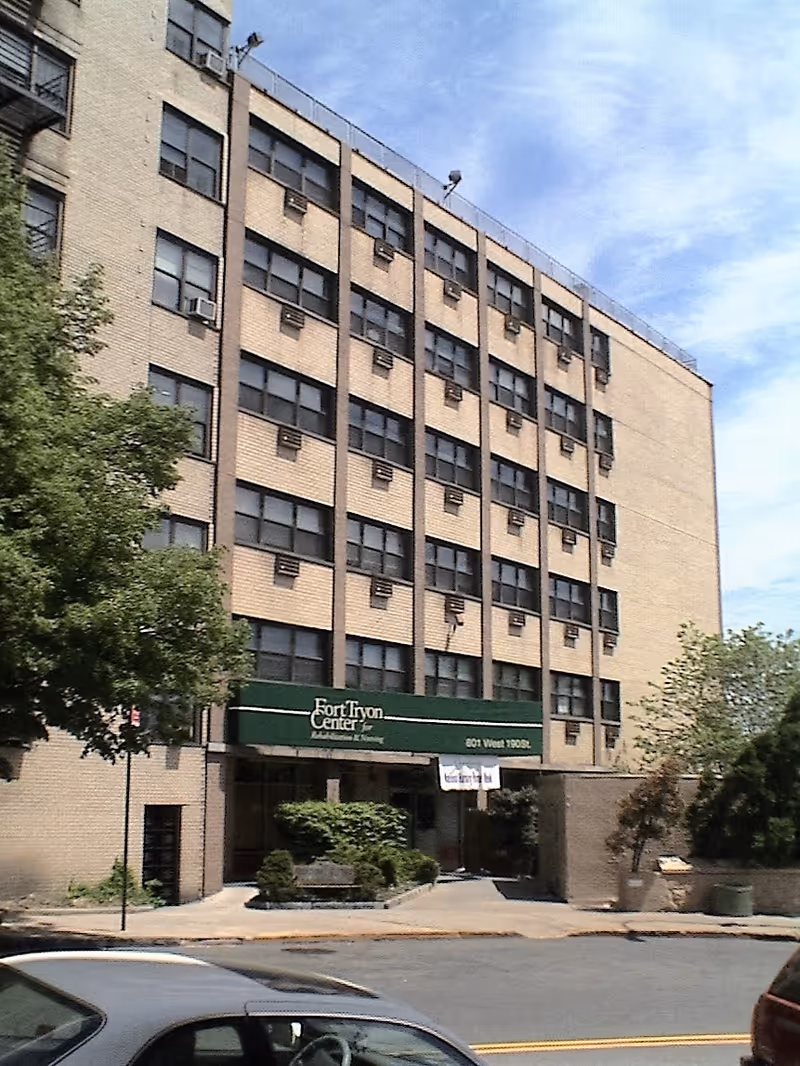 Front exterior of Fort Tryon Center for Rehabilitation and Nursing building.