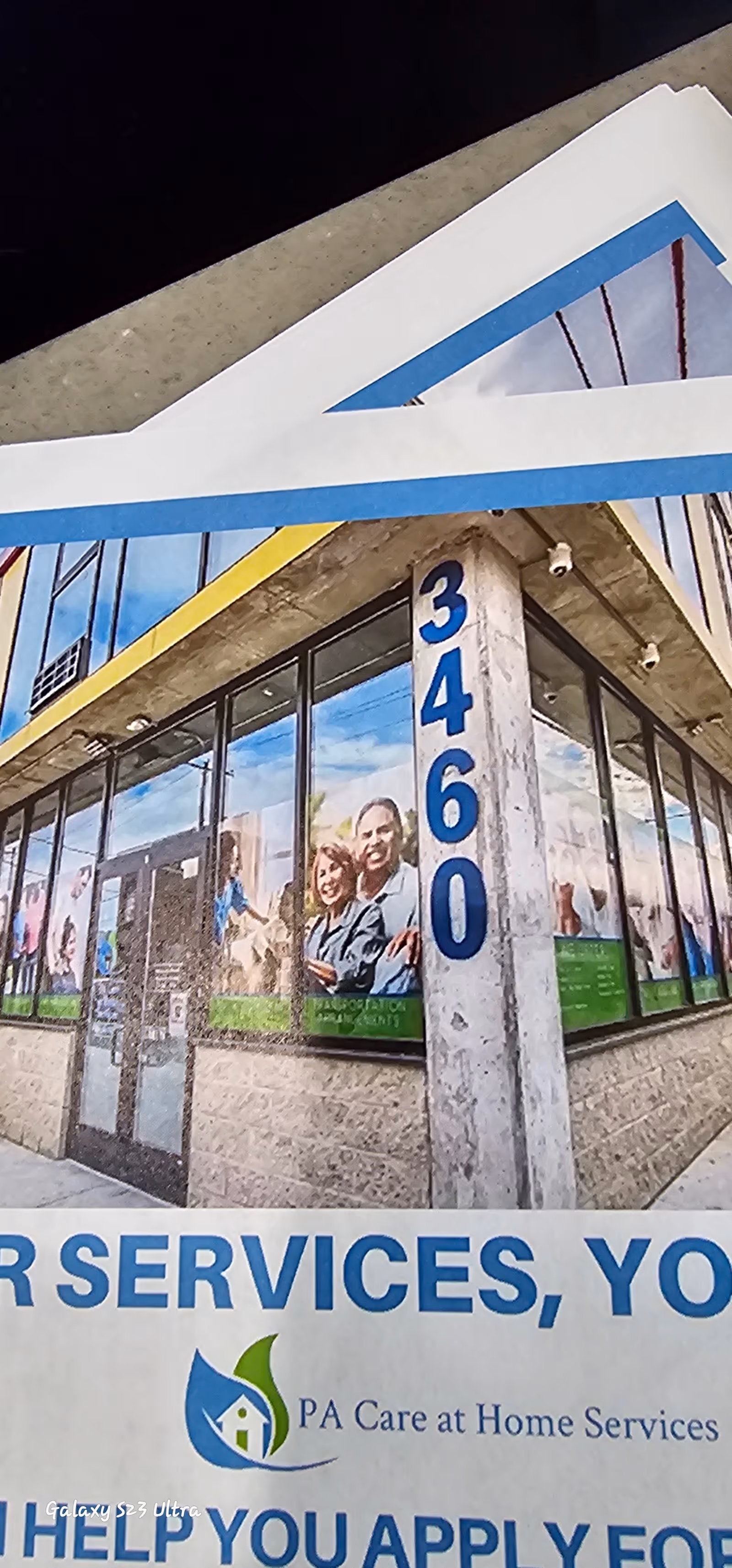 Exterior view of a PA Care at Home Services facility with address 3460.
