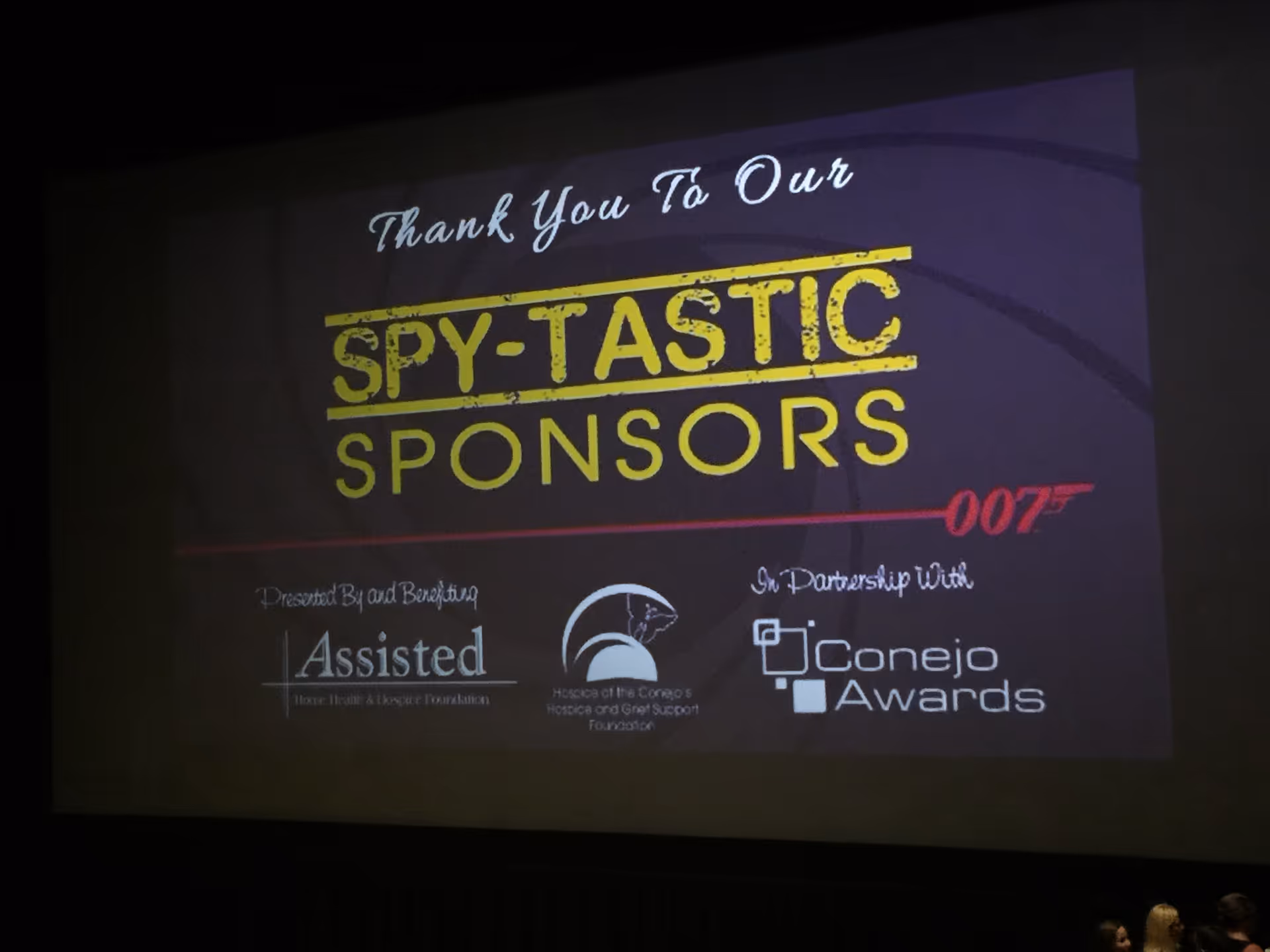 Screen displays SPY-TASTIC SPONSORS with sponsor logos at the bottom.
