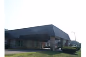 Front view of Mountain View Rehabilitation and Senior Living Center entrance with canopy
