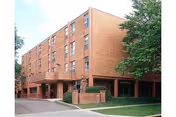 Front view of Briarwood Health Care Center exterior with brick facade and entrance.