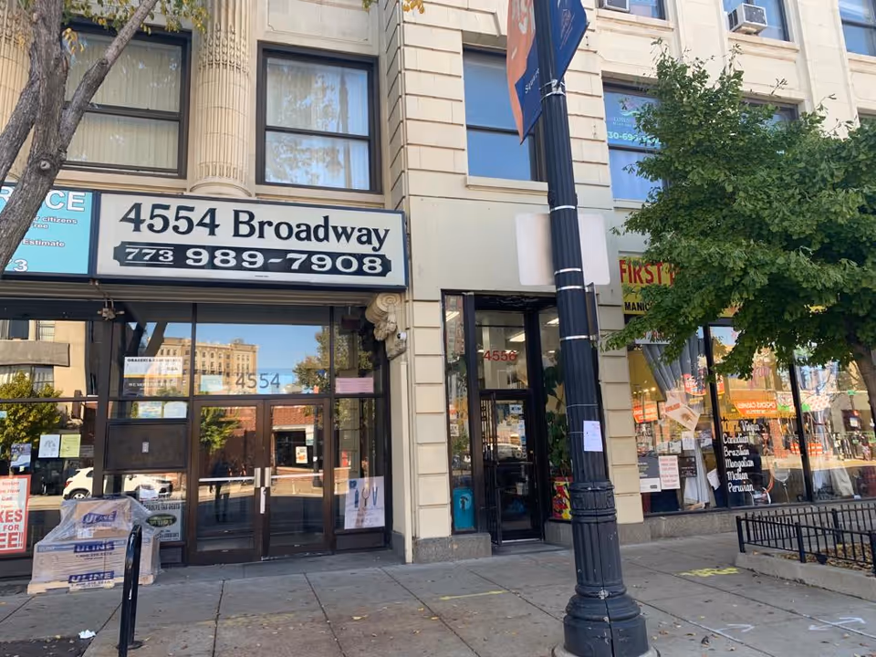 Exterior storefront for Gifted Hands Home Care Agency LLC at 4554 Broadway