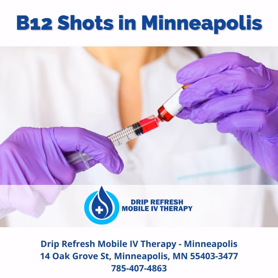 Gloved hands prepare a syringe with a vial for injection.
