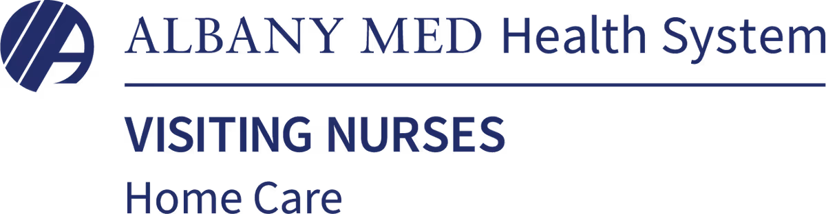 Signage reads Visiting Nurses Home Care under Albany Med Health System logo.
