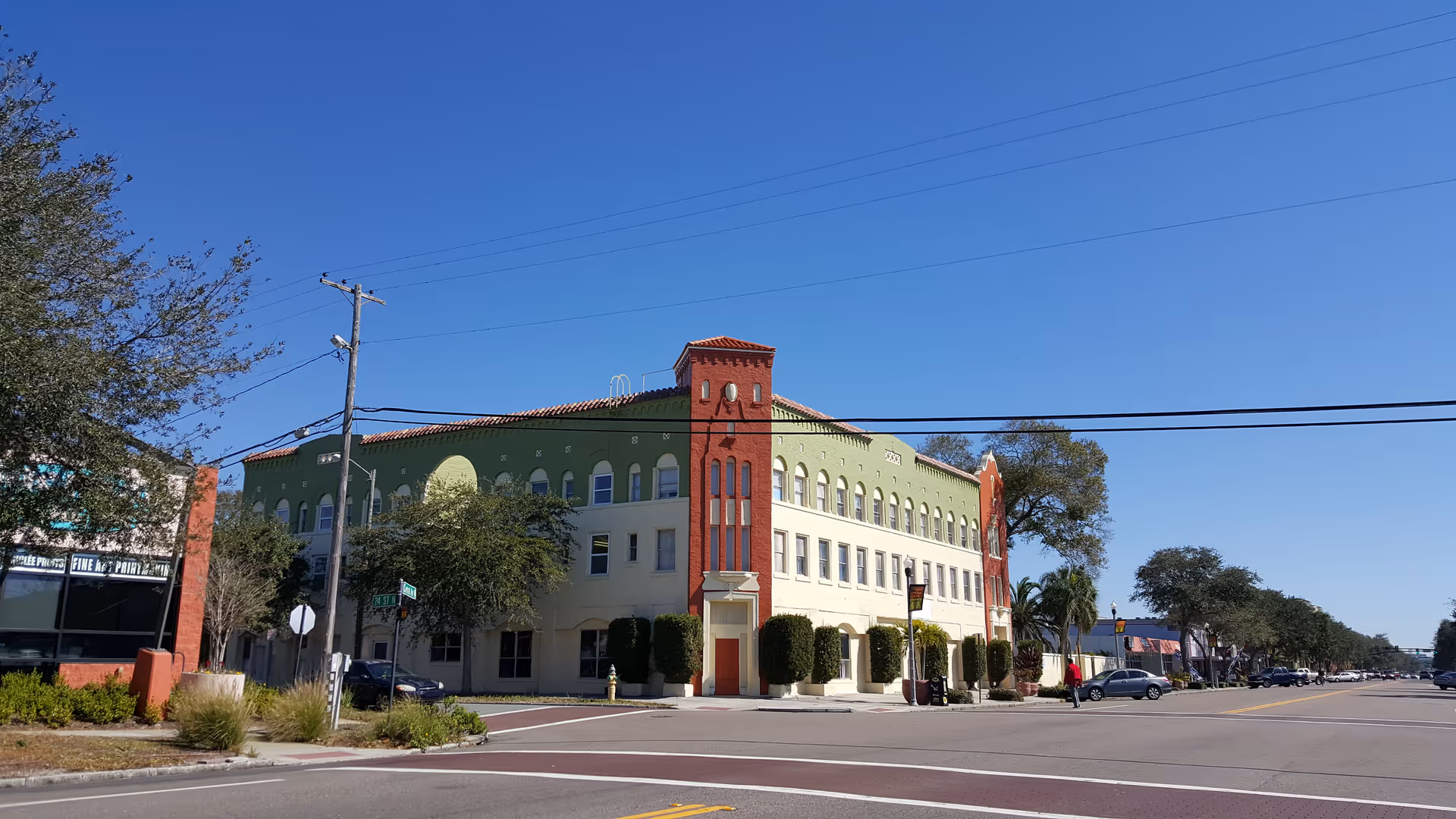 Exterior view of City Central Assisted Living building along a street.