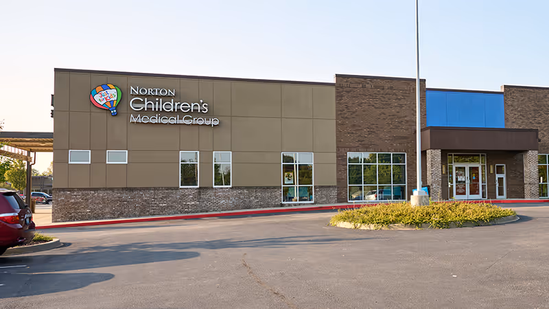 Exterior view of Norton Children's Outpatient Center Frankfort building.